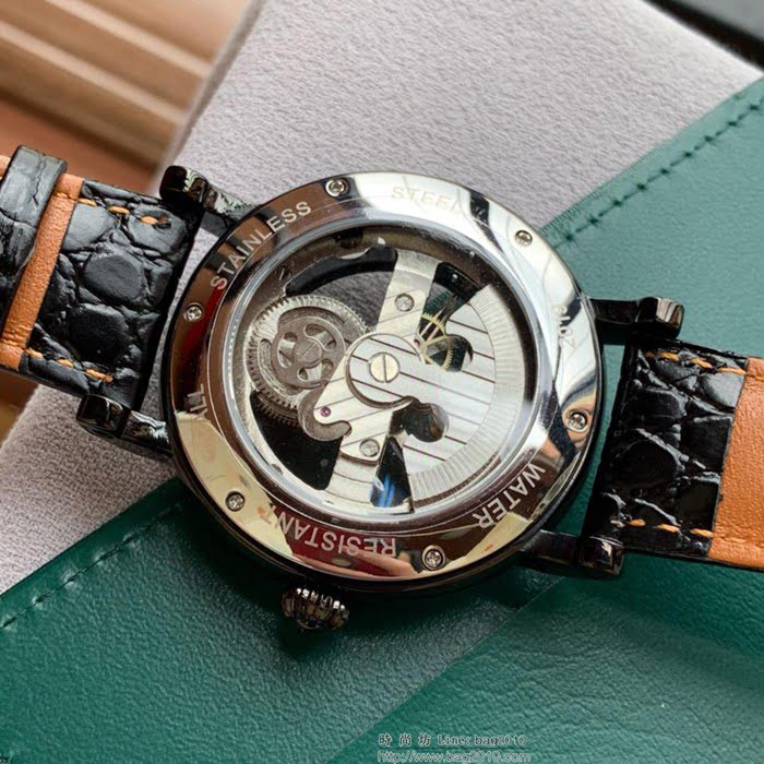 百達翡麗PATEK PHILPPE 最新設計鏤空新品 頂級全自動機械機芯 真牛皮錶帶 精品男士腕表  wssb3698